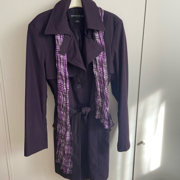 Dark purple rain coat - Picture 6 of 6